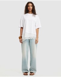 Cotton On - Satin Layered T-Shirt