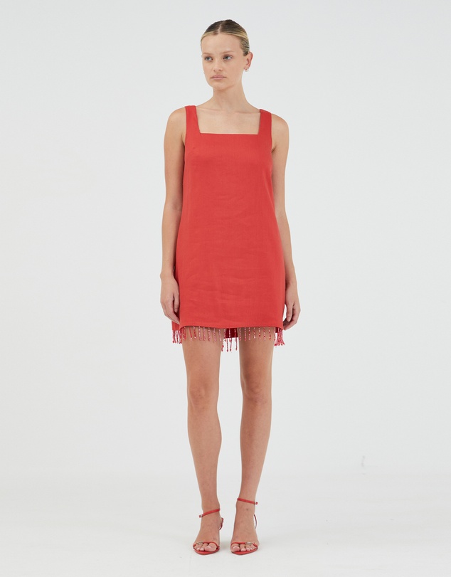 Third Form - Flame Linen Mini Dress