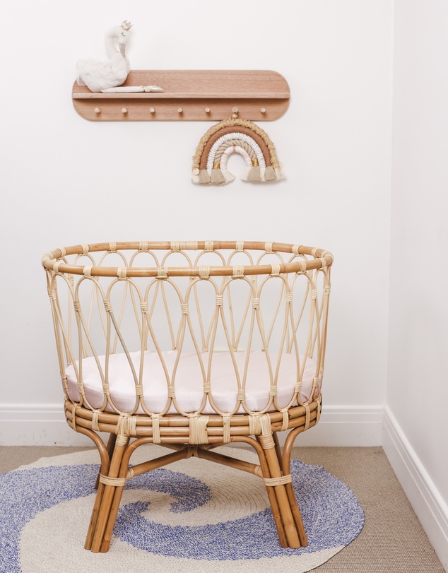 SILK MAGNOLIA - Pure Silk Fitted Bassinet and Cot Sheets