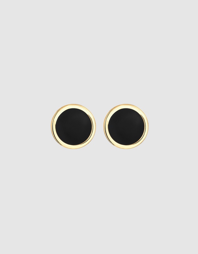 Kuzzoi - ICONIC EXCLUSIVE - Classic Stud Earrings in Gold-Plated 925 Sterling Silver