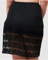 Naturana - Trimmable Half Slip Lingerie Underskirt With Lace