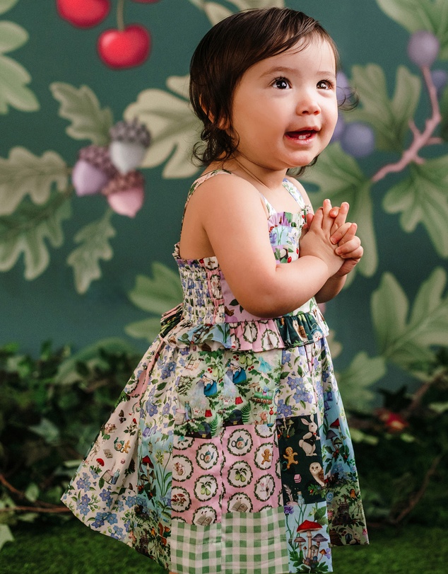 Fleur Harris - 'The Magic Faraway Tree' Pretty Patchwork Dress Baby in Patchwork