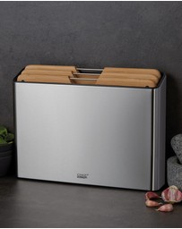 Joseph Joseph - Folio™ Steel Bamboo 3-piece Chopping Board Set with Stainless Steel Storage Case