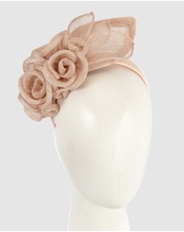 Max Alexander - Flower Sinamay Nude Fascinator Headband