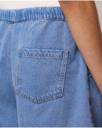 AERE - Denim Drawcord Shorts
