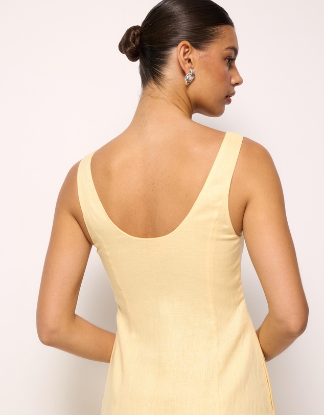 AERE - Fern Linen Maxi Dress