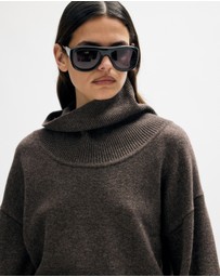 Minima Esenciales - Rian Wool Cashmere Funnel Neck Jumper