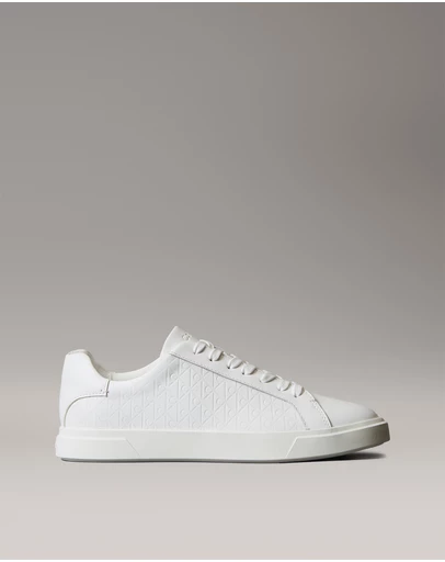 Calvin Klein - Leather Emblem Logo Pattern Trainers