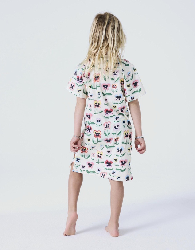 Kip&Co - Pretty Pansy Kids Organic Cotton Short Sleeve Nightie - Kids