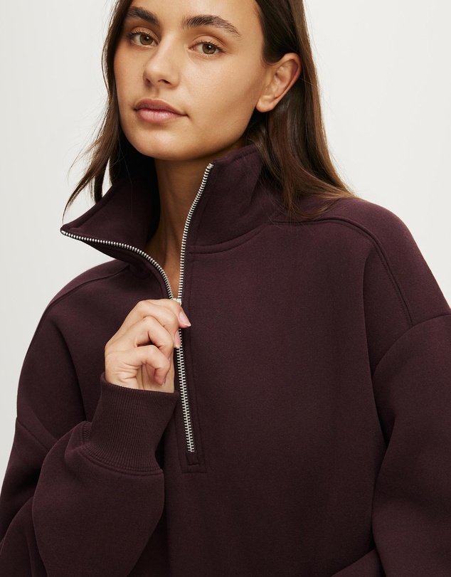 Cotton On Body Active - Plush Half Zip Sweatshirt