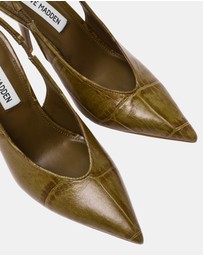 Steve Madden - Andromeda Green Croco Heels
