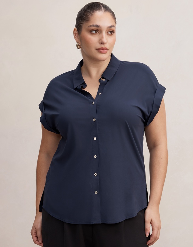 Forever New Curve - Tia Curve Collar Button Shirt