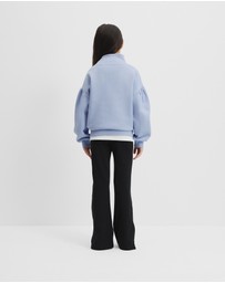 Country Road - Australian Cotton Blend Sequin Half Zip Sweat