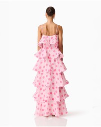 Elliatt - Sola Polkadot Tiered Maxi Dress