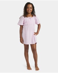 Roxy - Girls 8 to 16 Daisy Check Mini Dress