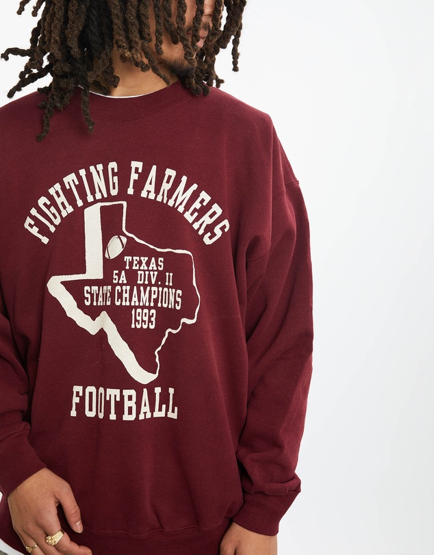 Vintage by The Real Deal - Pre Loved - 1993 Fighting Farmers Football Sweatshirt