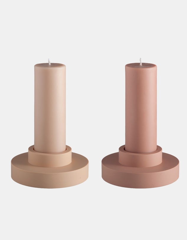 porter green - flipp lrg silicone unbreakable candle holder set