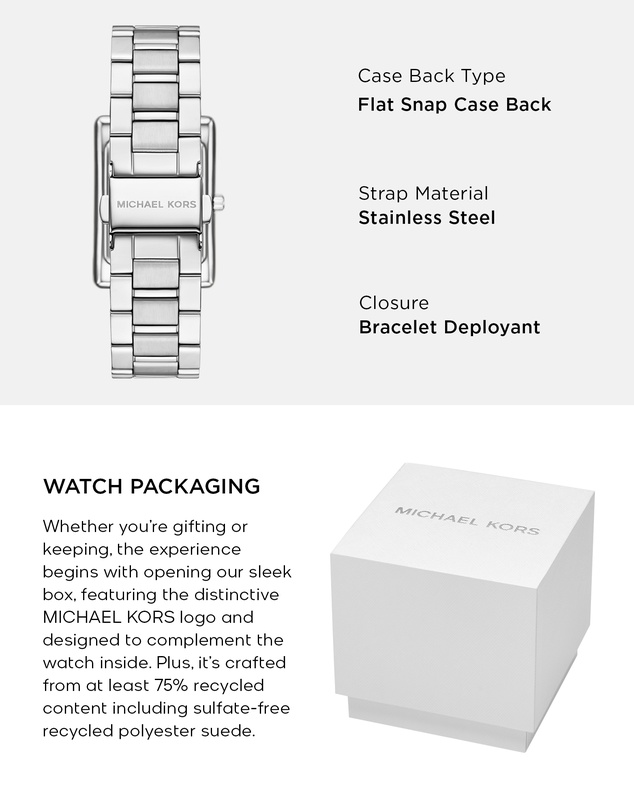 Michael Kors - Essex Silver Tone Analogue Watch