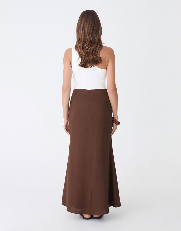 Forcast - Amelia Linen Blend Maxi Skirt