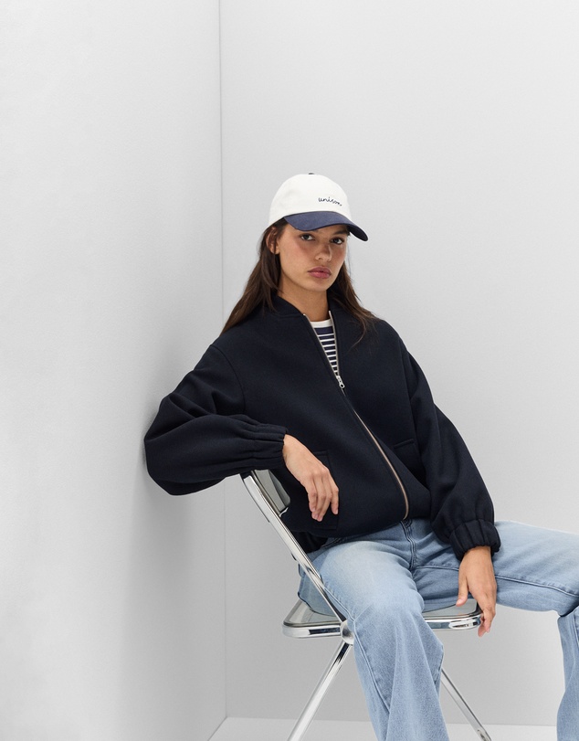 UNISON - Wool Blend Bomber Jacket