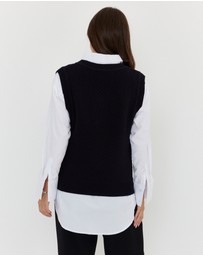 ALEXANDRA - Lula Knit Vest Black