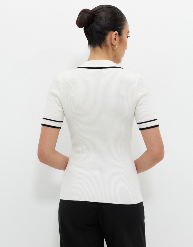 Calli - Lari Short Sleeve Rib Knit