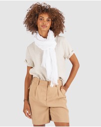 CAMIXA - French Linen Crinkled Scarf