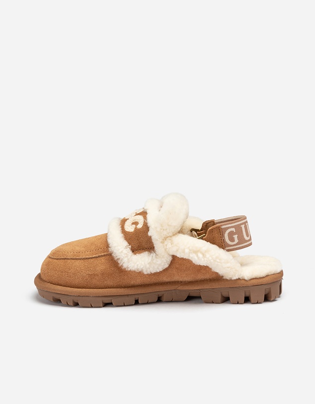 Ozwear Connection Uggs - Ugg Violet Shearling Slipper (Elastic Logo) (Detachable Feature)