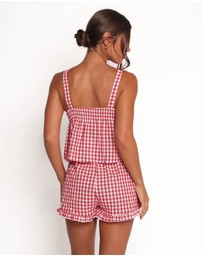 Petal & Pup - Isidore Gingham Short Set - Red