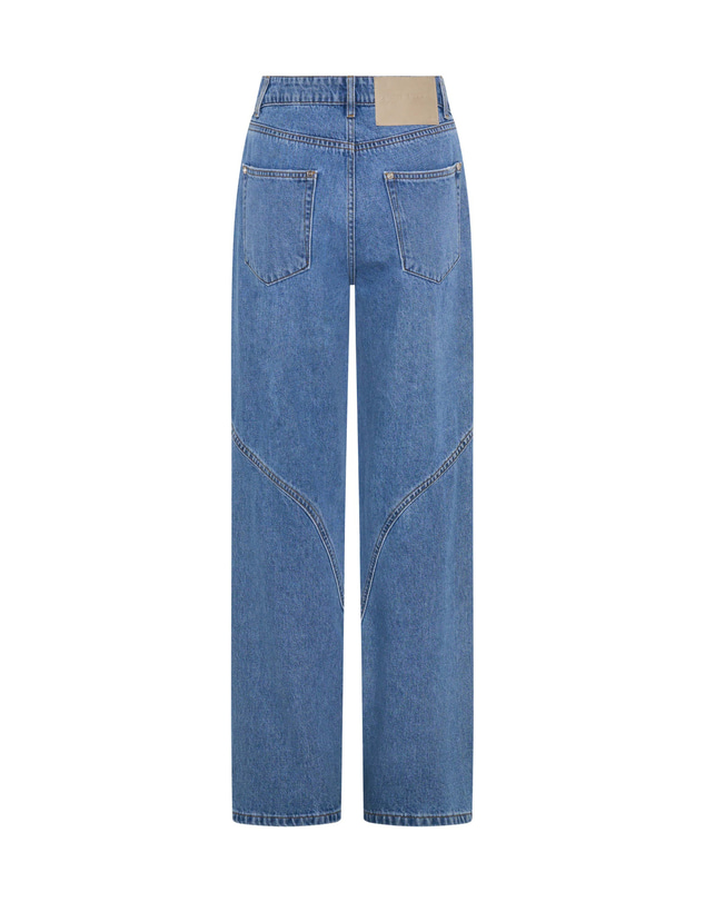 ONE TEASPOON - Western Wonders Mid Waist Straight Leg Denim Jeans - Blue Estate