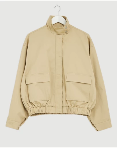 Revibe - Repaired AERE Ines Funnel Neck Bomber - AU 10