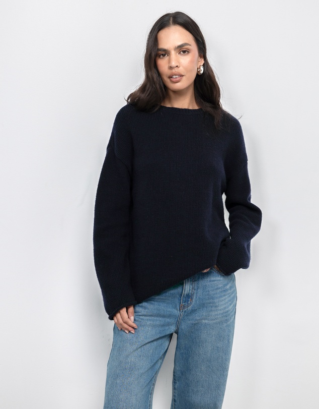 AERE - Renia Wool Boat Neck Jumper