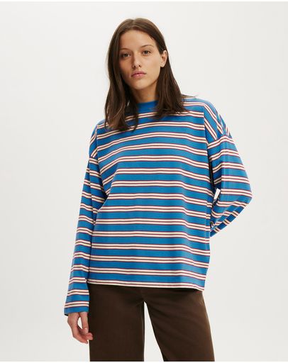 HALLIE STRIPE COBALT