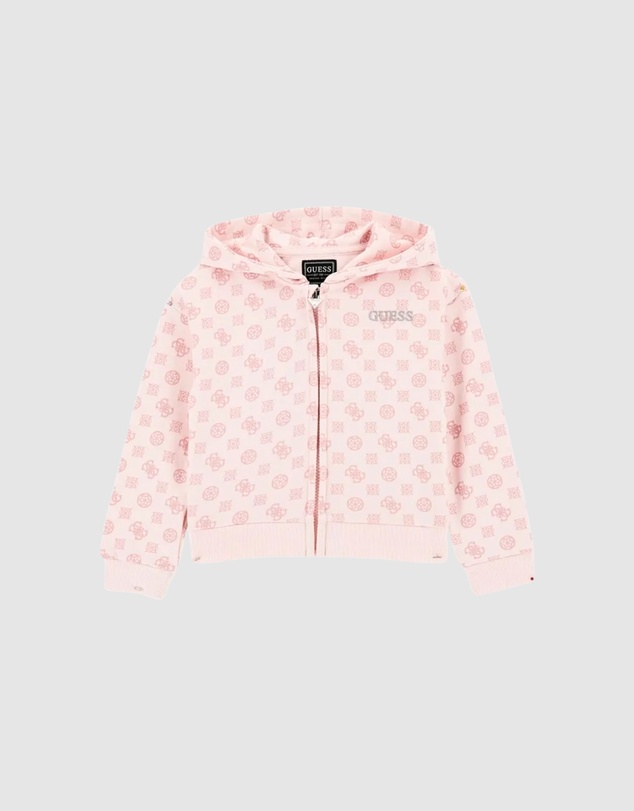 GUESS - Long Sleeve Active Logo Hoodie Top