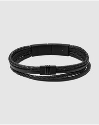 Fossil - Fossil Vintage Casual Black Bracelet JF03098001