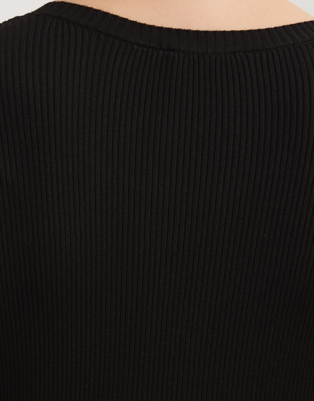 Atmos&Here Curvy - Liv Long Sleeve Rib Knit Midi Dress With Hardware Detail
