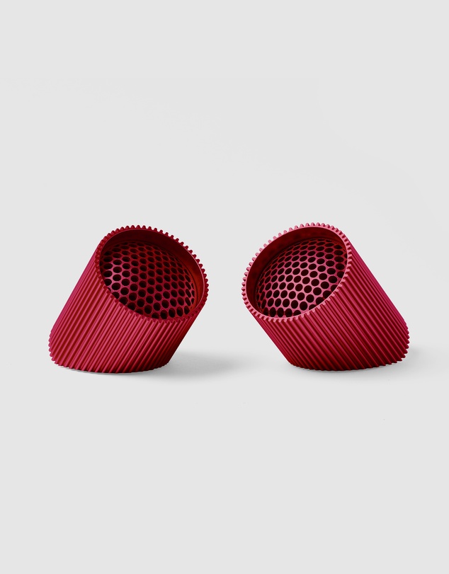 Lexon - Lexon Ray Set Of Magnetic Bluetooth Speakers - Red