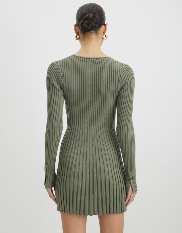 AERE - Organic Cotton Knit Mini Dress