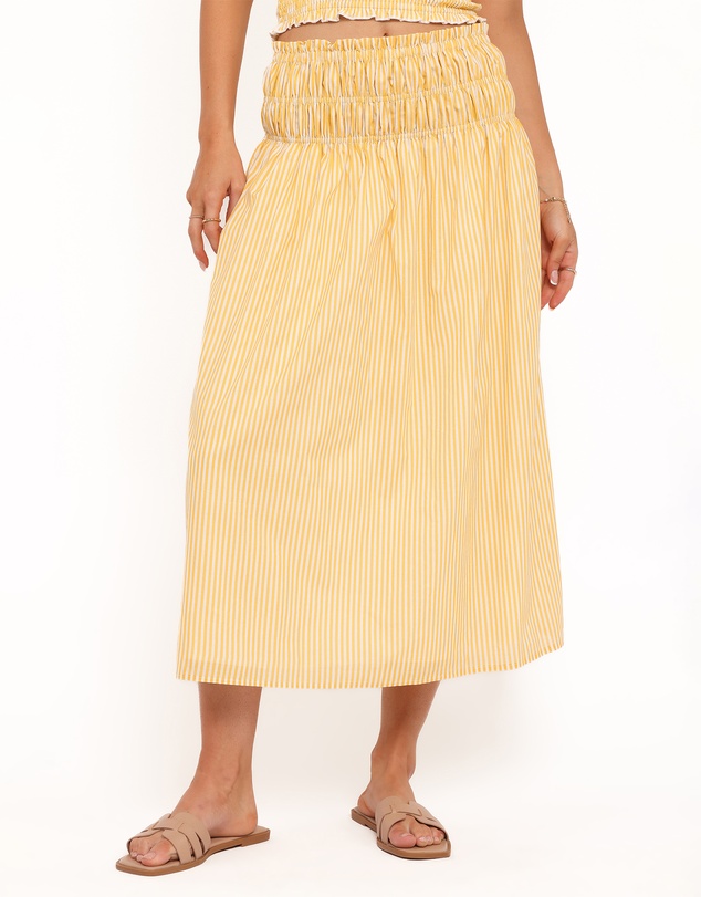 Petal & Pup - Salome Strapless Top - Mango Stripe
