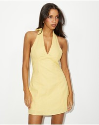 Dazie - Nora Linen Blend Mini Dress