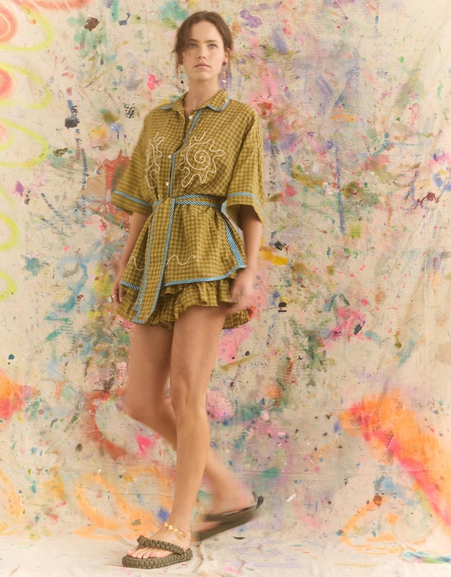 KINGA CSILLA - Hulia Check Token Shirt