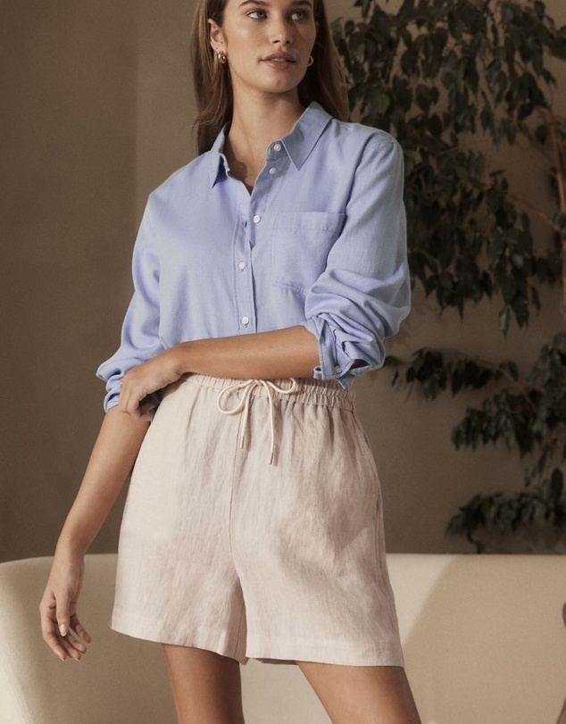 NEXT - 100% Linen Boy Shorts