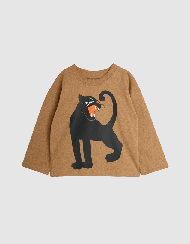 Mini Rodini - Panther SP Melange LS Tee - Babies-Teens