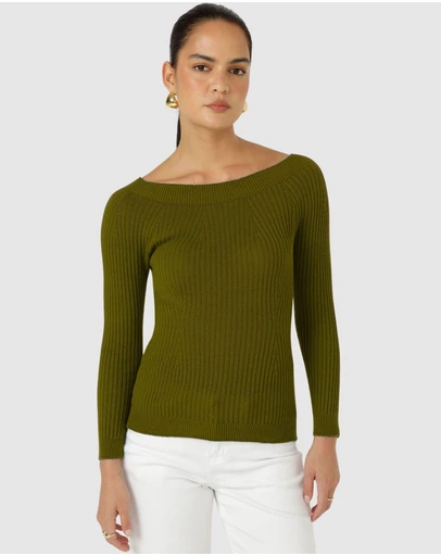 SACHA DRAKE - Claire Knit In Olive