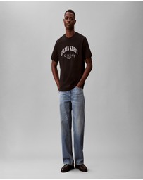 Calvin Klein Jeans - Terry Heritage Logo NYC Graphic Relaxed T-Shirt