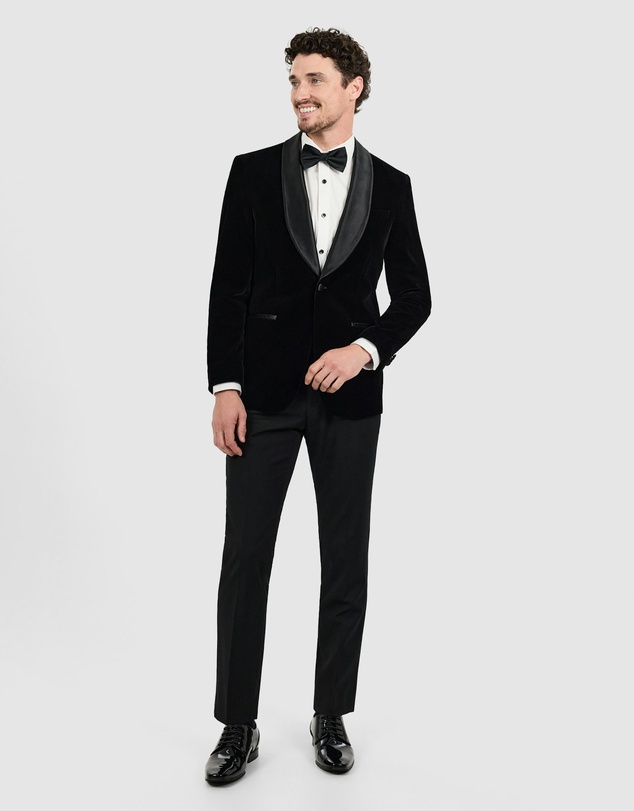 Tarocash - Obsidian Velvet Tuxedo Jacket