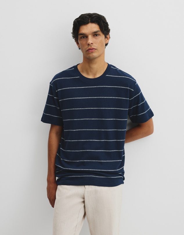Country Road - Hemp Slub Stripet-shirt