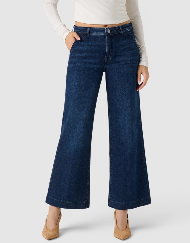 GUESS - Eco Mid-Rise Zoya Wide Leg Jeans