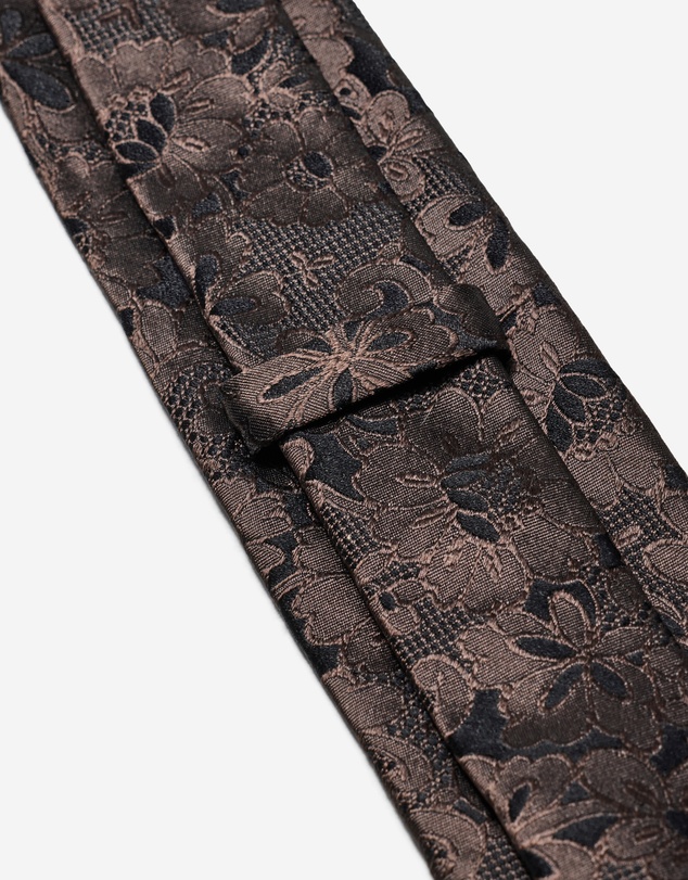 Calibre - Botanique Jacquard Tie Dark Chocolate