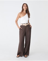 Forcast - Ivy Linen Wide Leg Pants
